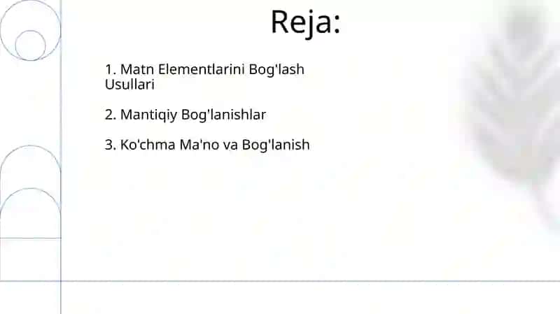 Ot kesimlarini bog'lash 2