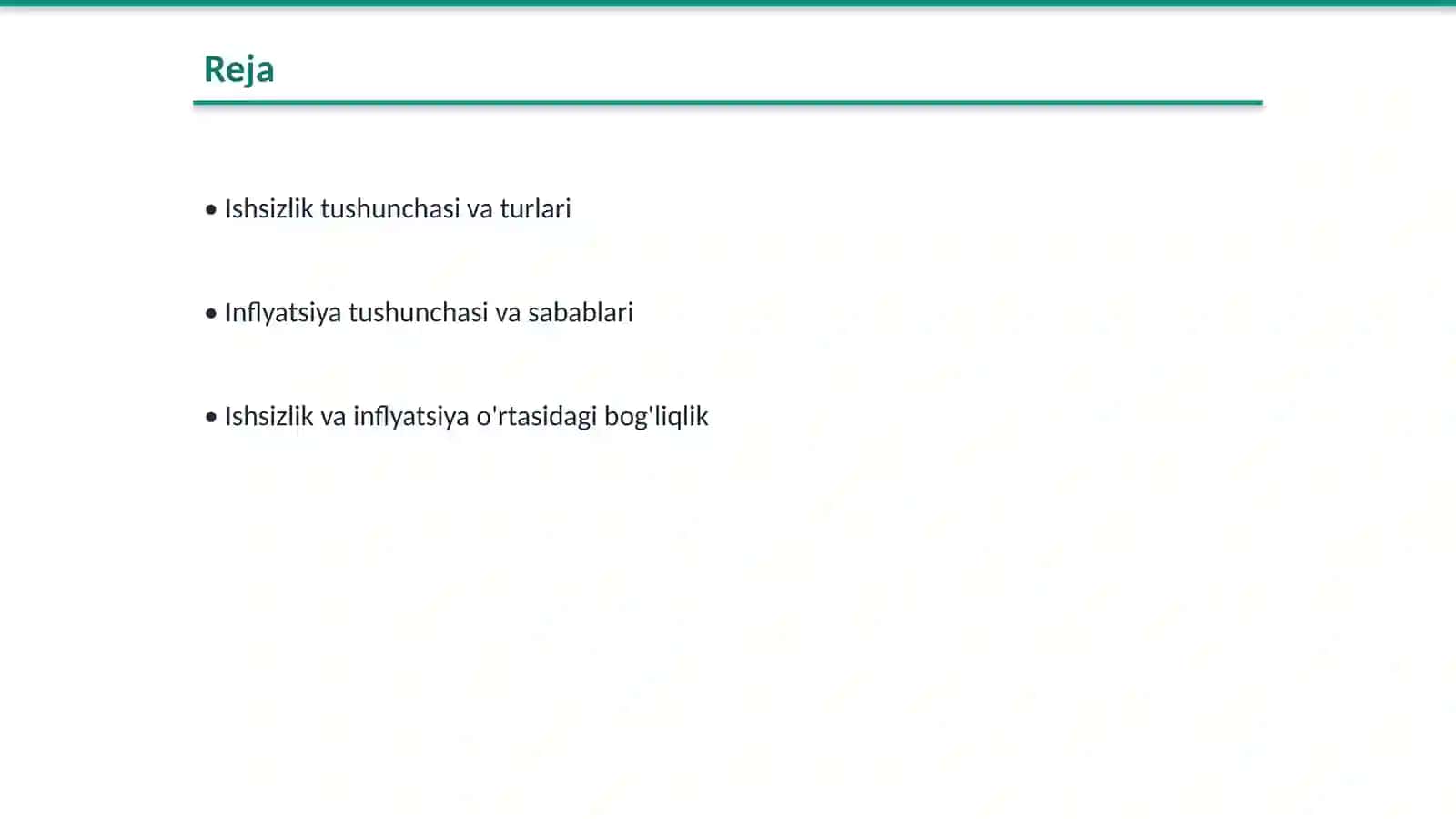 Ishsizlik va inflyatsiya 2