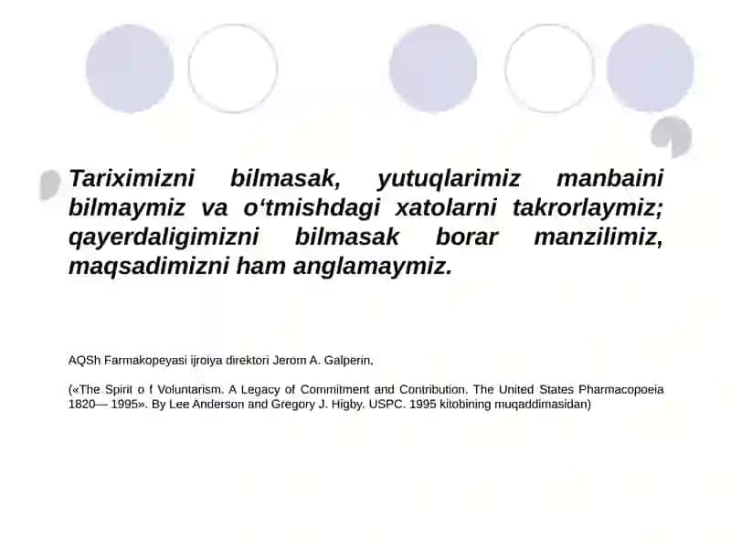 3-MA’RUZA:DORI VOSITALARINITAHLILIDAFARMAKOPEYA USULLARINI TANLASH 2