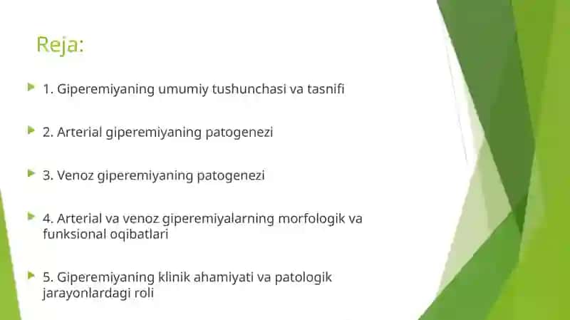 Arterial va venoz giperemiya 2
