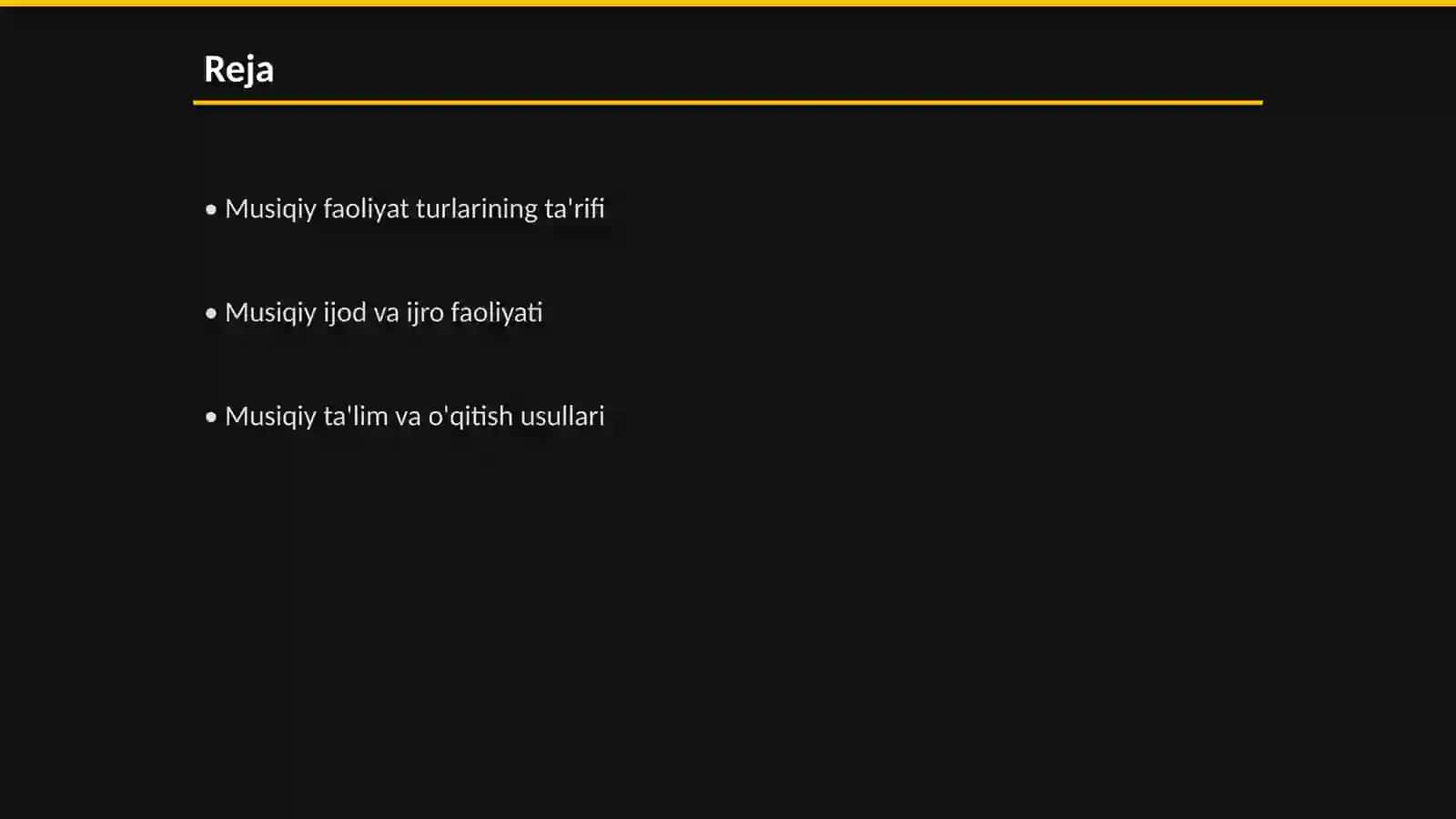 Musiqiy faoliyat turlari 2