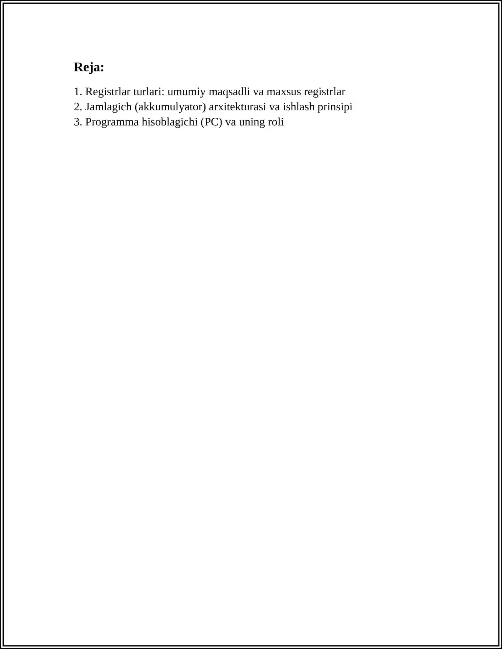 REGISTRLAR,SANAGICHLAR,JAMLAGICHLAR 2
