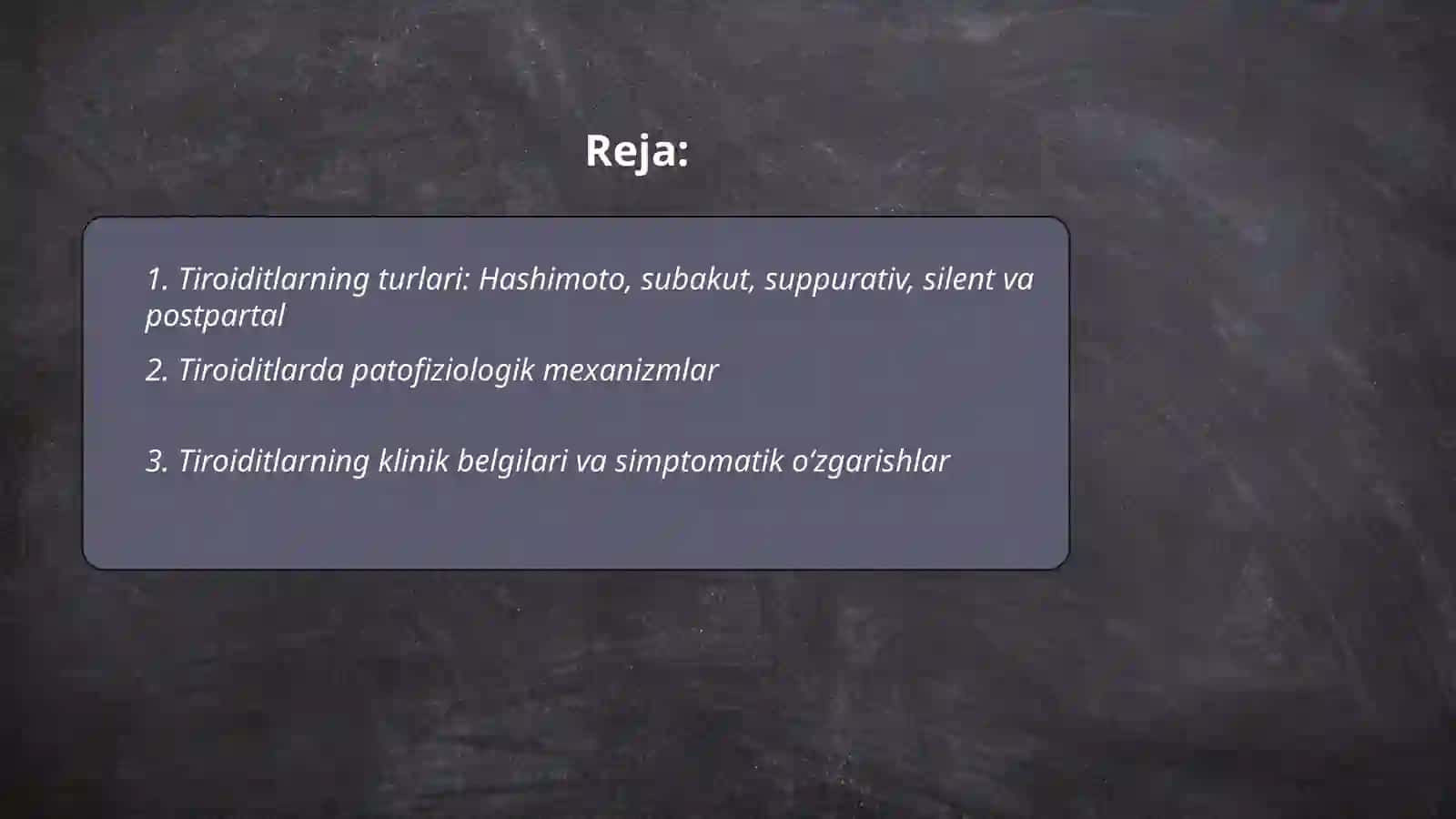 Tiroiditlar. Tiriotoksik kriz. Tug'ma gipotirioz 2