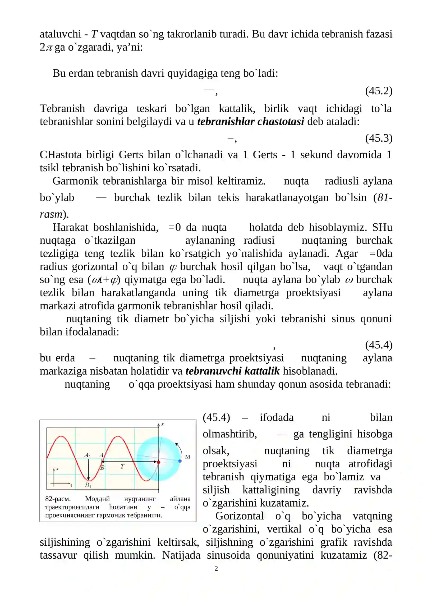 Tеbranishlar va to`lqinlar 2