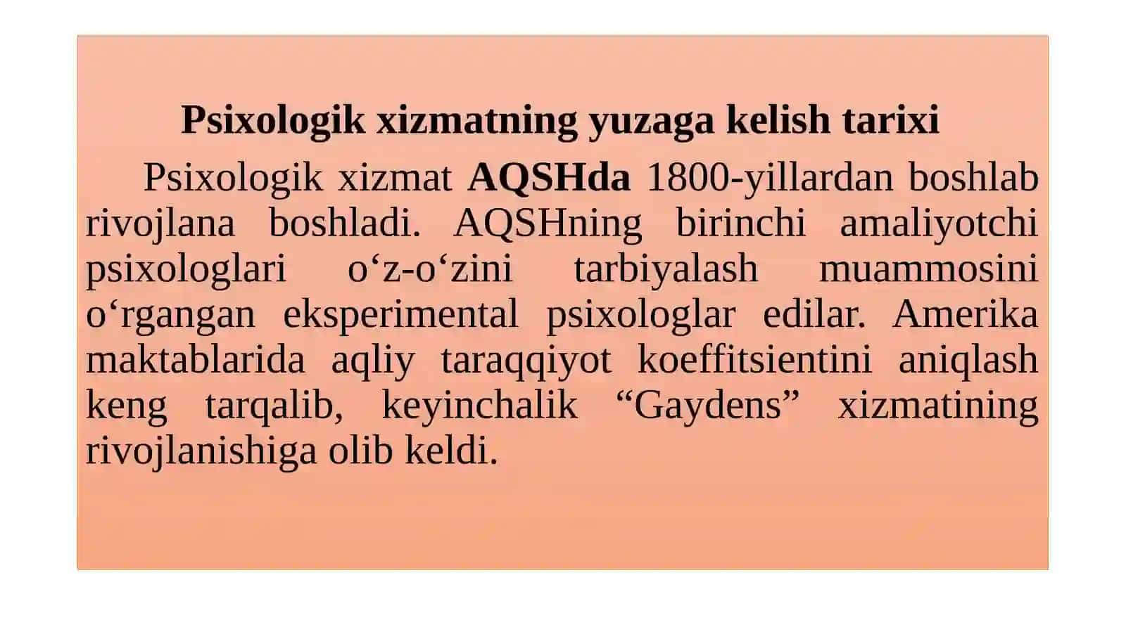 Pedagog-psixologning asosiy faoliyat turlarini tashkillashtirish 2
