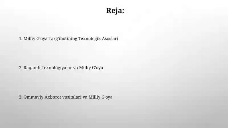 Milliy G'oya Targ'ibotining Texnologik Asoslari 2