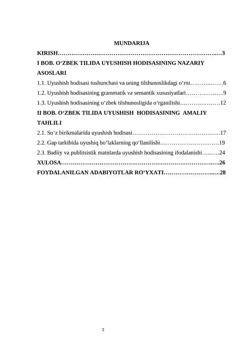 Oʻzbek tilida uyushish hodisasi 2