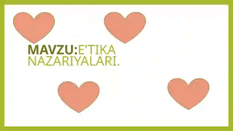 E’Tika Nazariyalari 2
