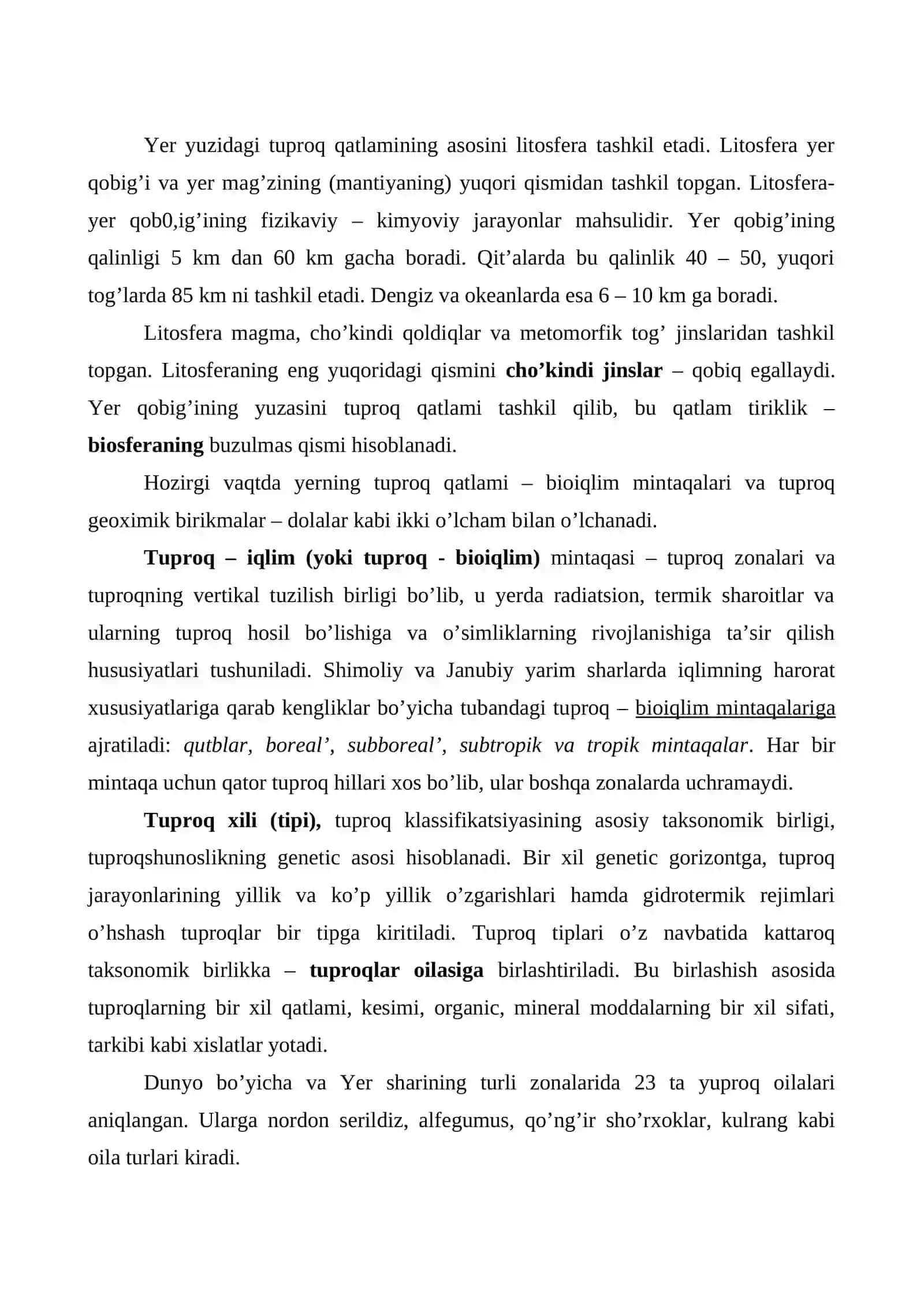 Tuproq Ekologiyasi 2