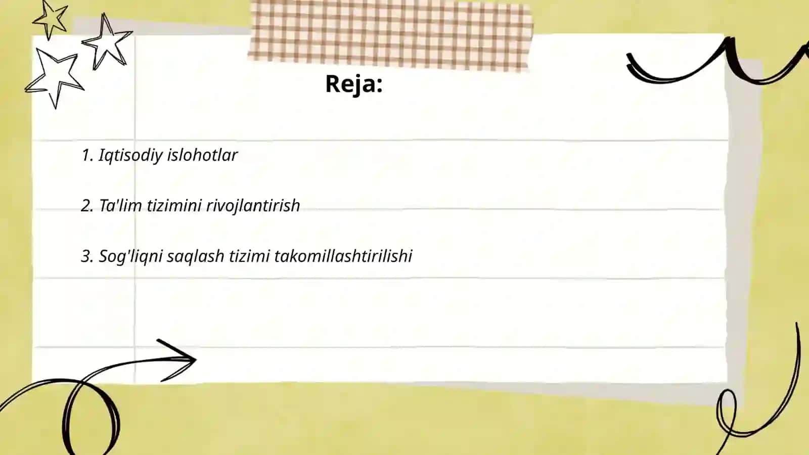 Iqtisodiy islohotlar 2