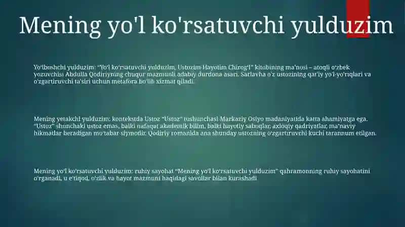 Ustozim-Hayotim Chirog'I 2