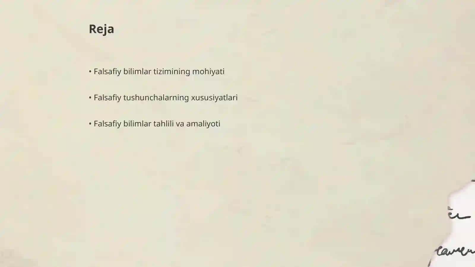 Falsafiy bilimlar tizimi va uning xususiyatlari 2