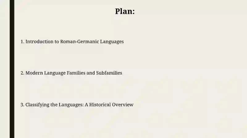 Classification of Roman-Germanic languages 2