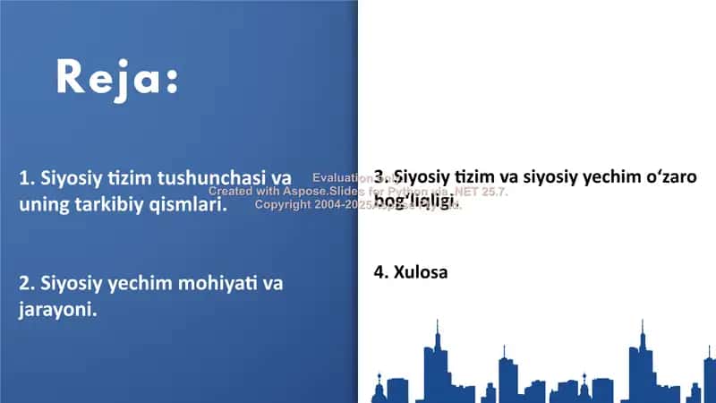 Siyosiy tizim va siyosiy yechim 2