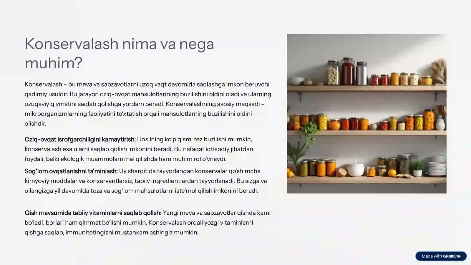 Sabzavot va Mevalarni Konservalash:Kompot Tayyorlash San'ati 2