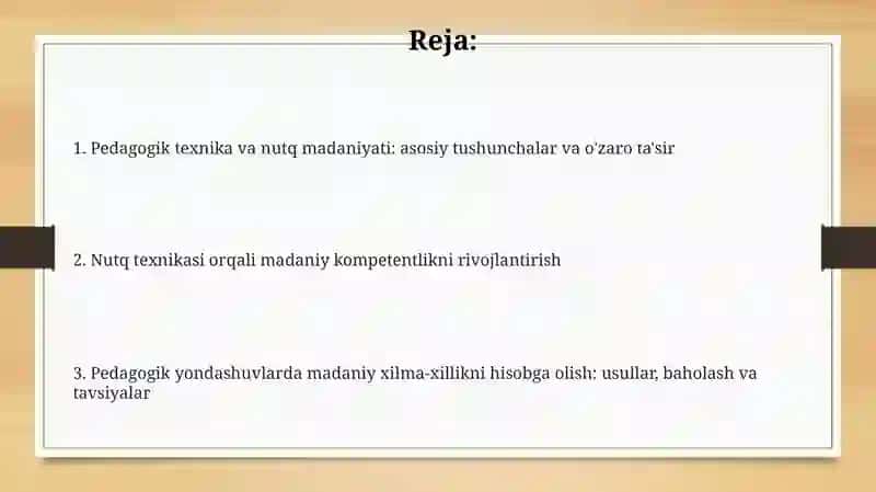 Pedagogik texnika va nutq madaniyati 2