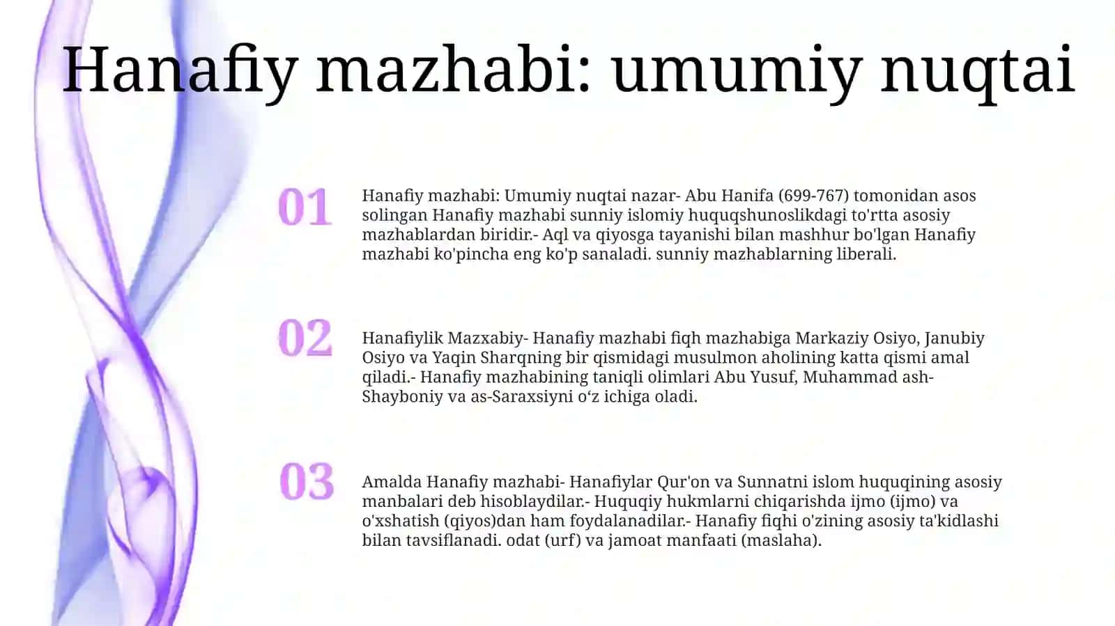 Hanafiylik Mazxabi 2