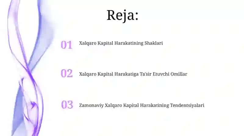 Xalqaro kapital harakati shakllari va zamonaviy tendensiyalari 2