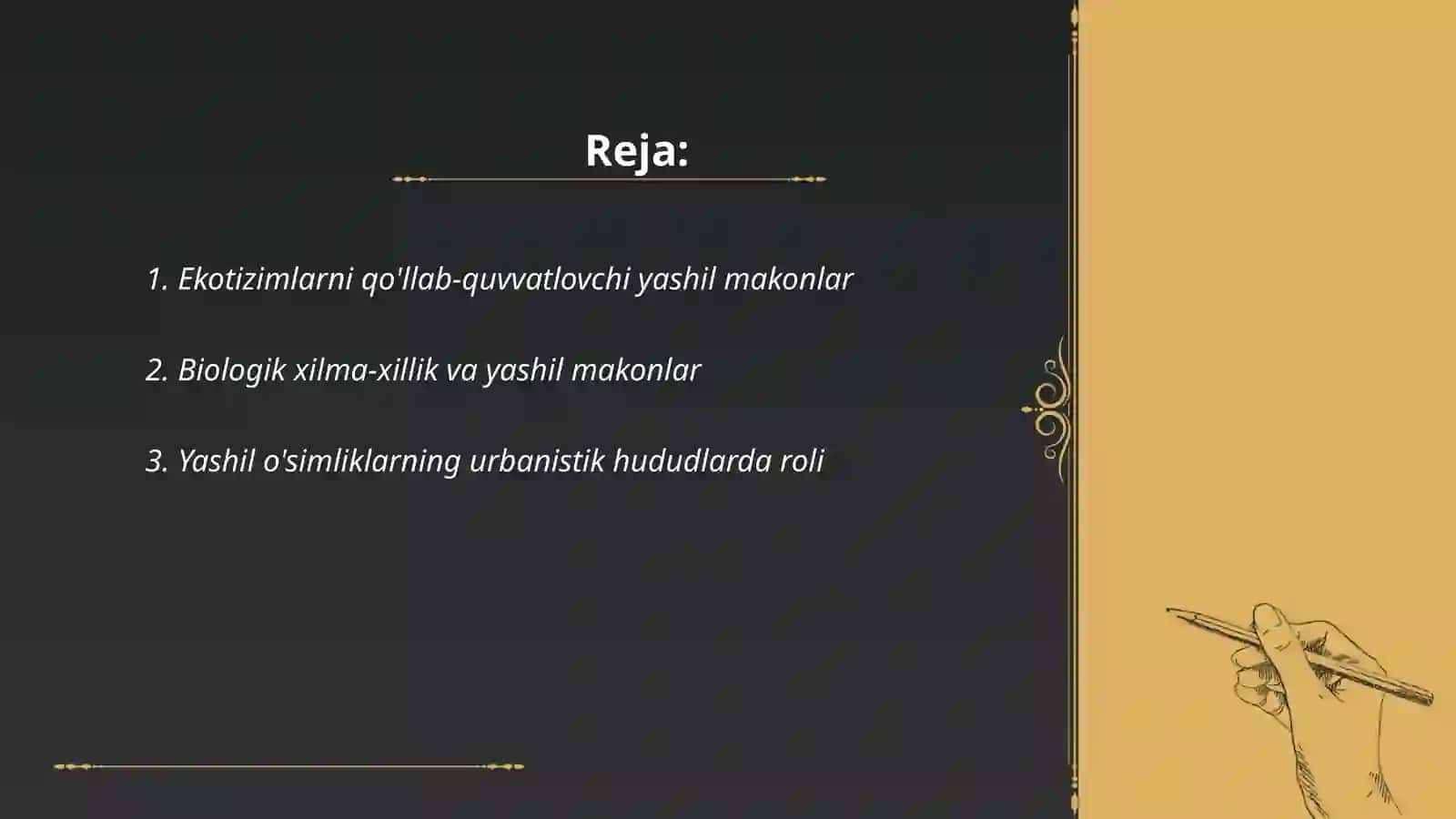 Ekologik va biologik asoslar 2