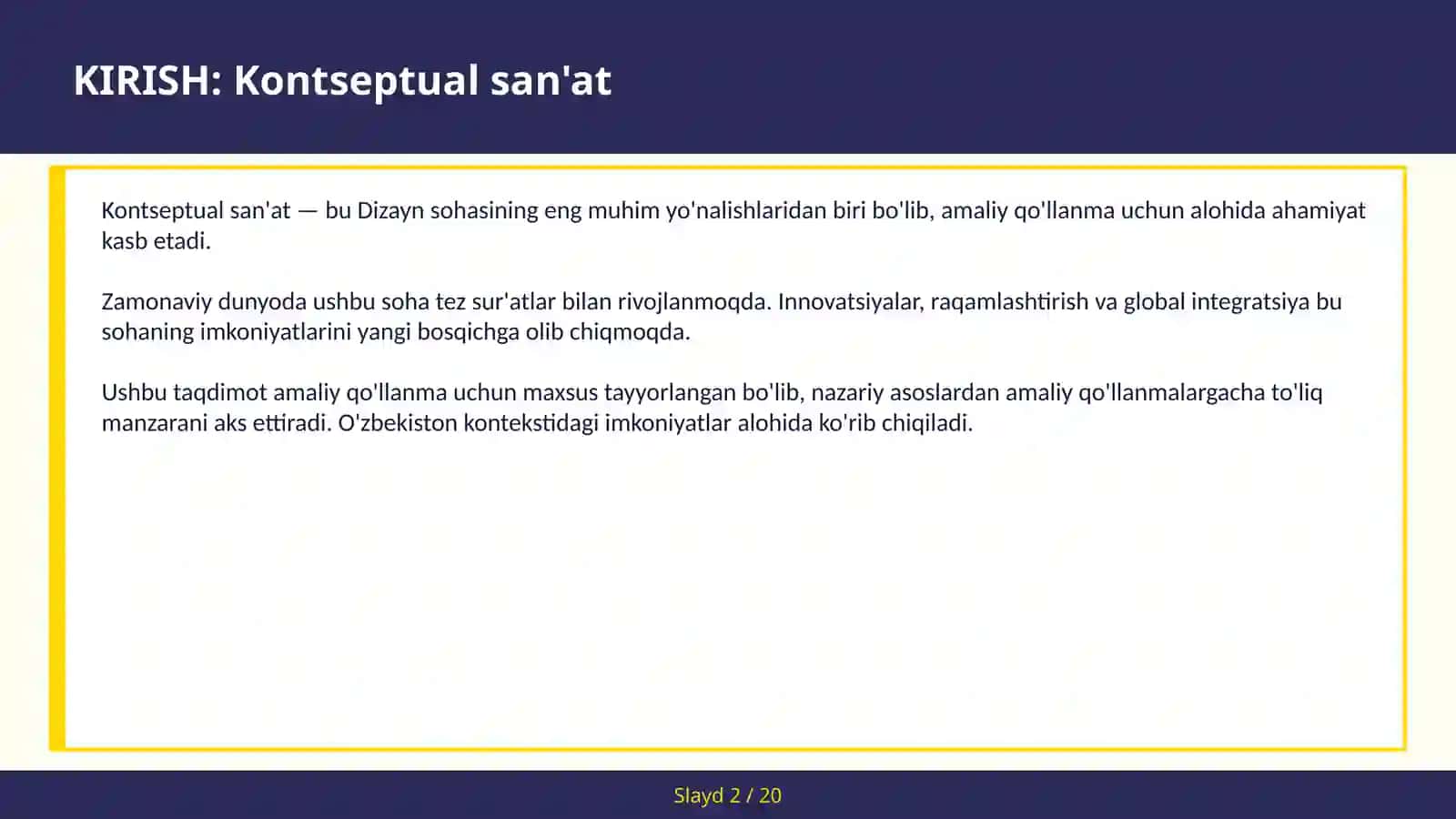 Kontseptual san'at - Installatsiya — amaliy qo'llanma 2