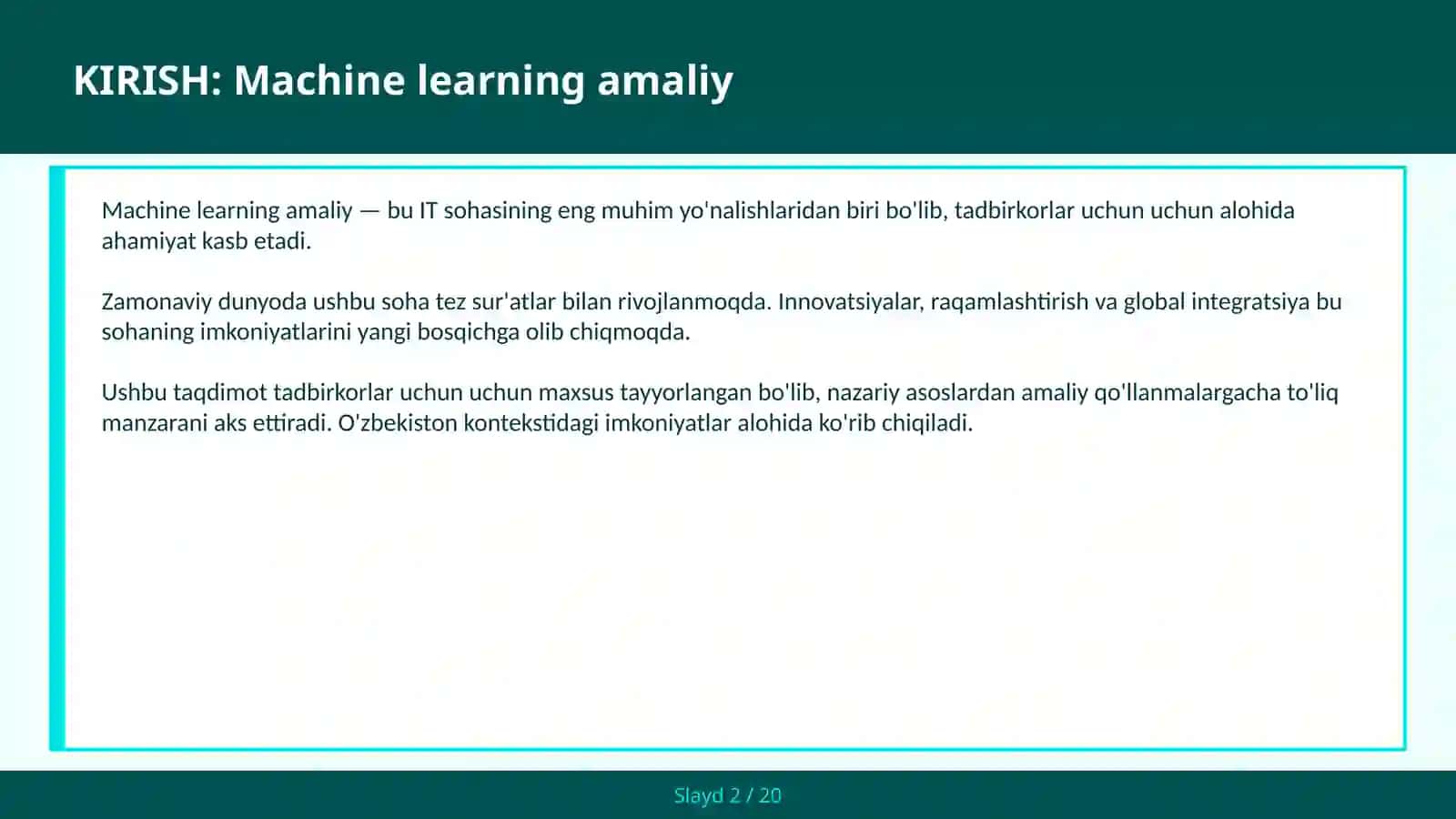 Machine learning amaliy 2