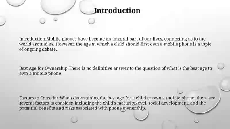 What Is The Best Age To Own A Mobile Phone 2