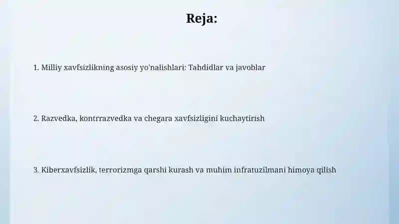 Milliy xavfsizlik 2