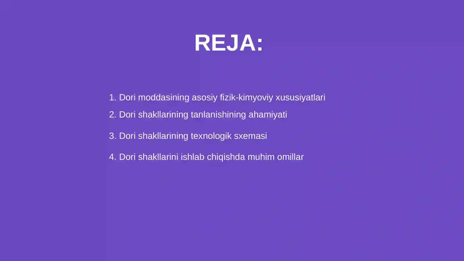Dori shakllarining xususiy texnologiyasini ishlab chiqish qoidalari 2