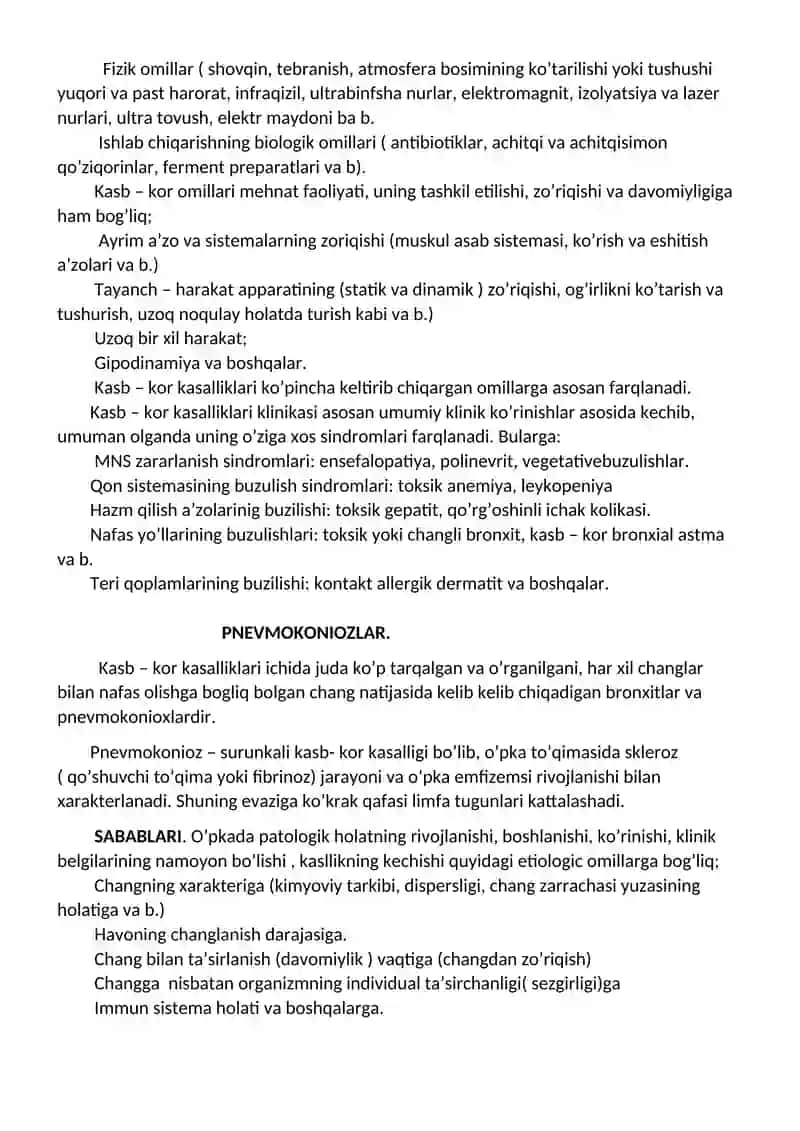 MAVZU-6: KASB – KOR KASALLIKLARIDA HAMSHIRALIK ISHI 2