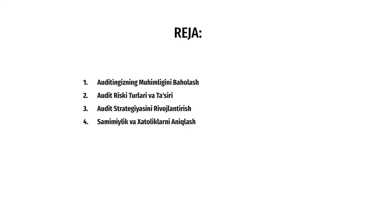 Muhimlik audit riski va audit strotegiyasi 2
