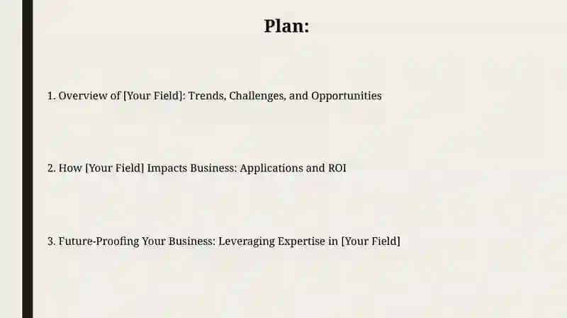Executive Summary of [Your Field] 2