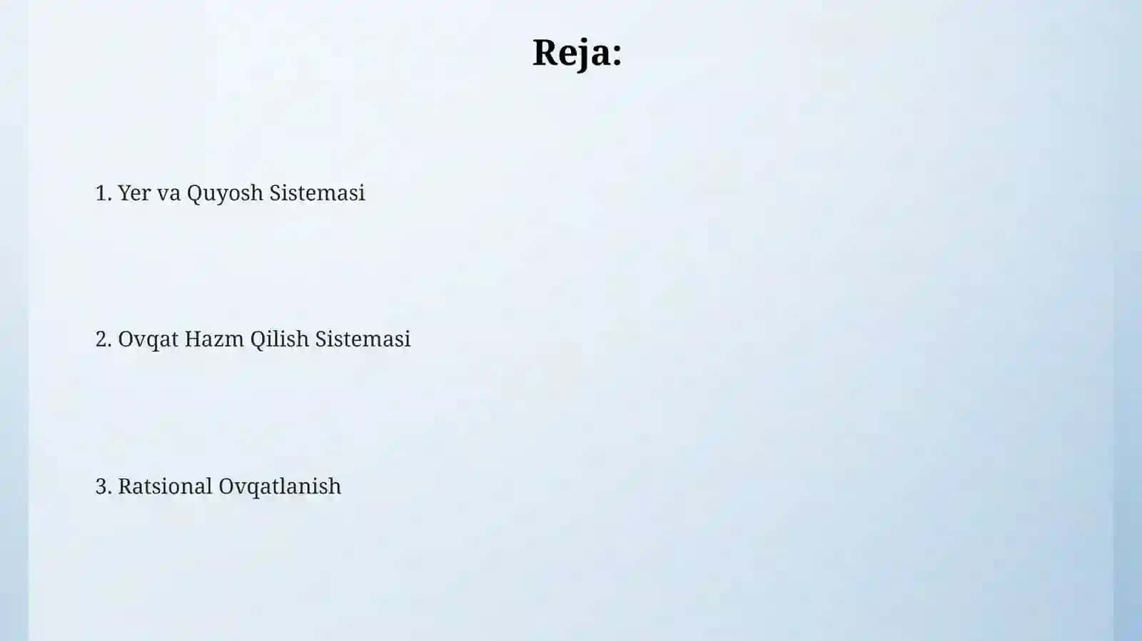 Yer va Quyosh Sistemasi 2