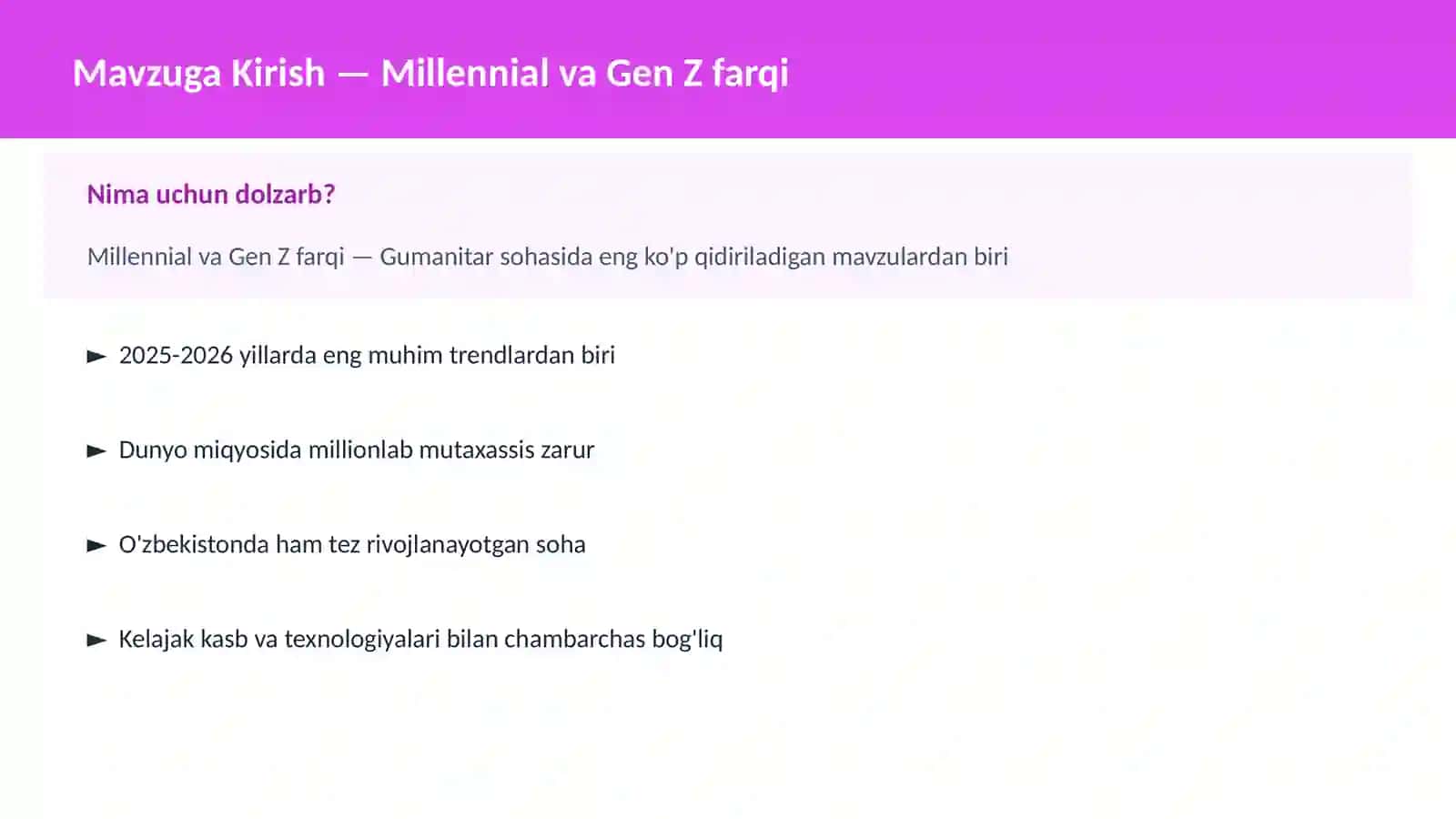Millennial va Gen Z farqi 2