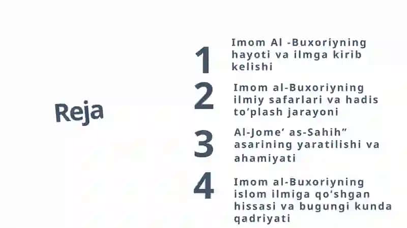 Imom al-Buxoriyning ilmiy safarlari va hadis to‘plash jarayoni 2