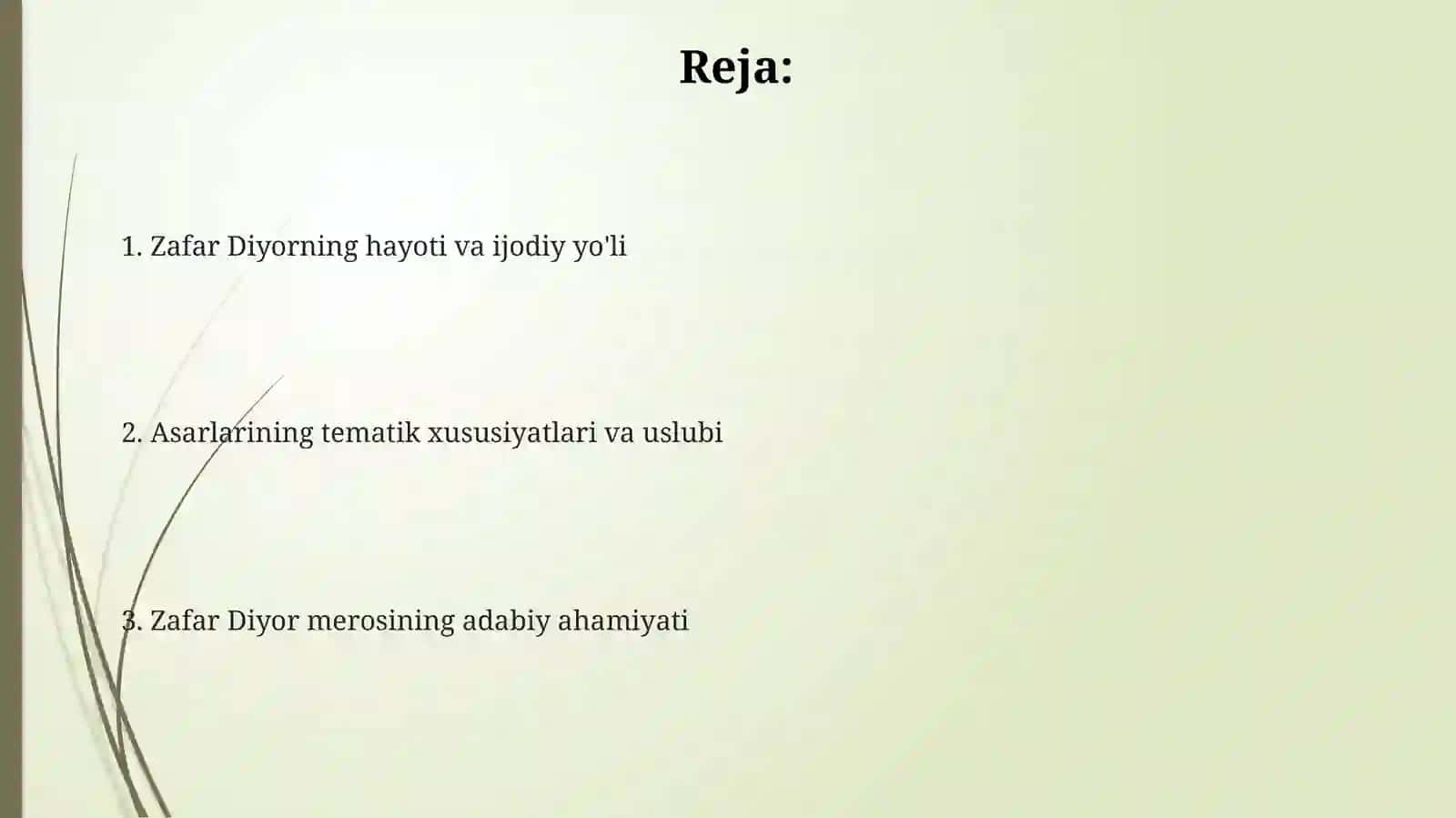 Zafar Diyor hayoti va ijodi 2