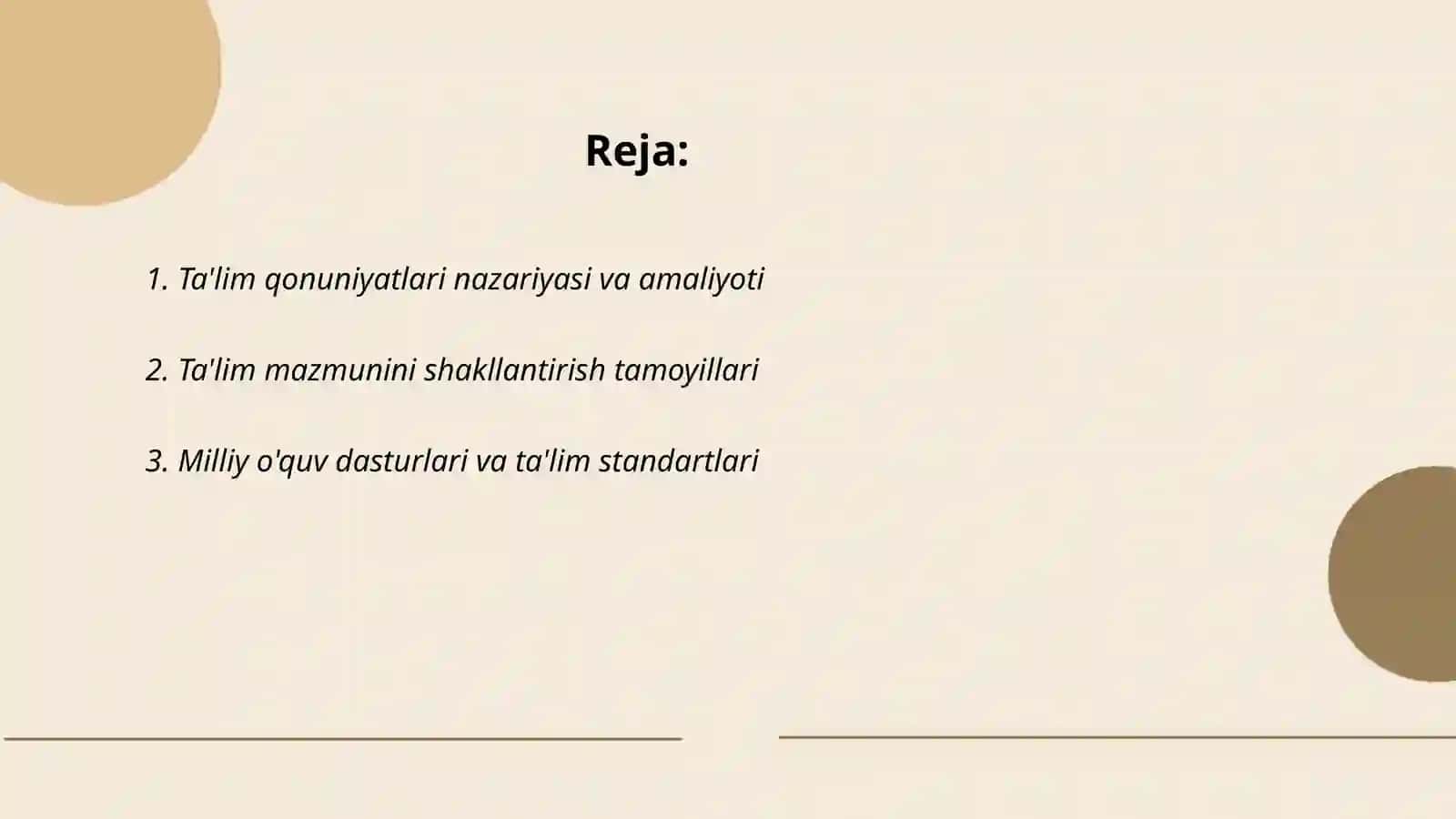 Ta'lim qonuniyatlari va ta'lim mazmuni 2