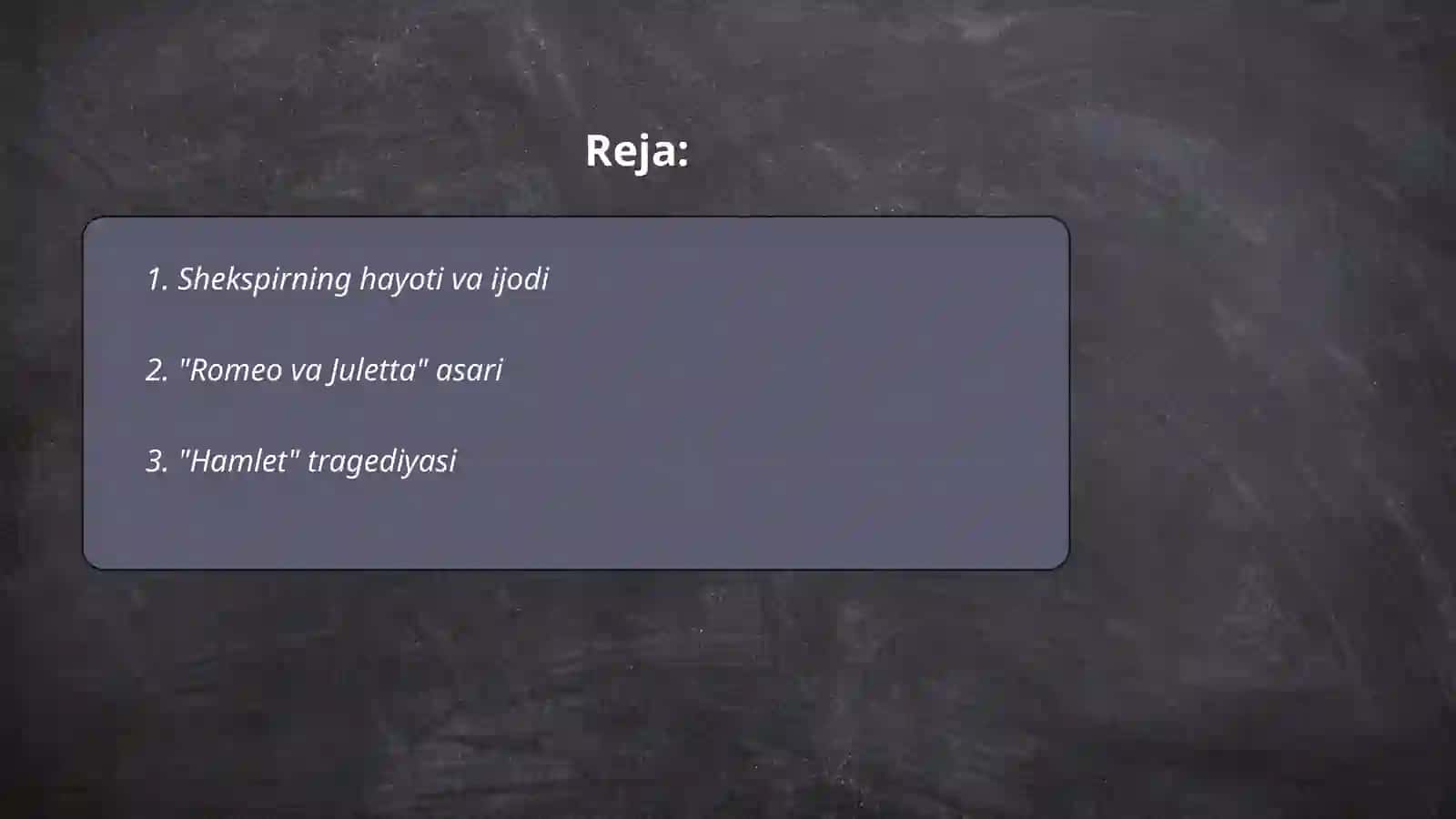 Shekspir asarlari 2