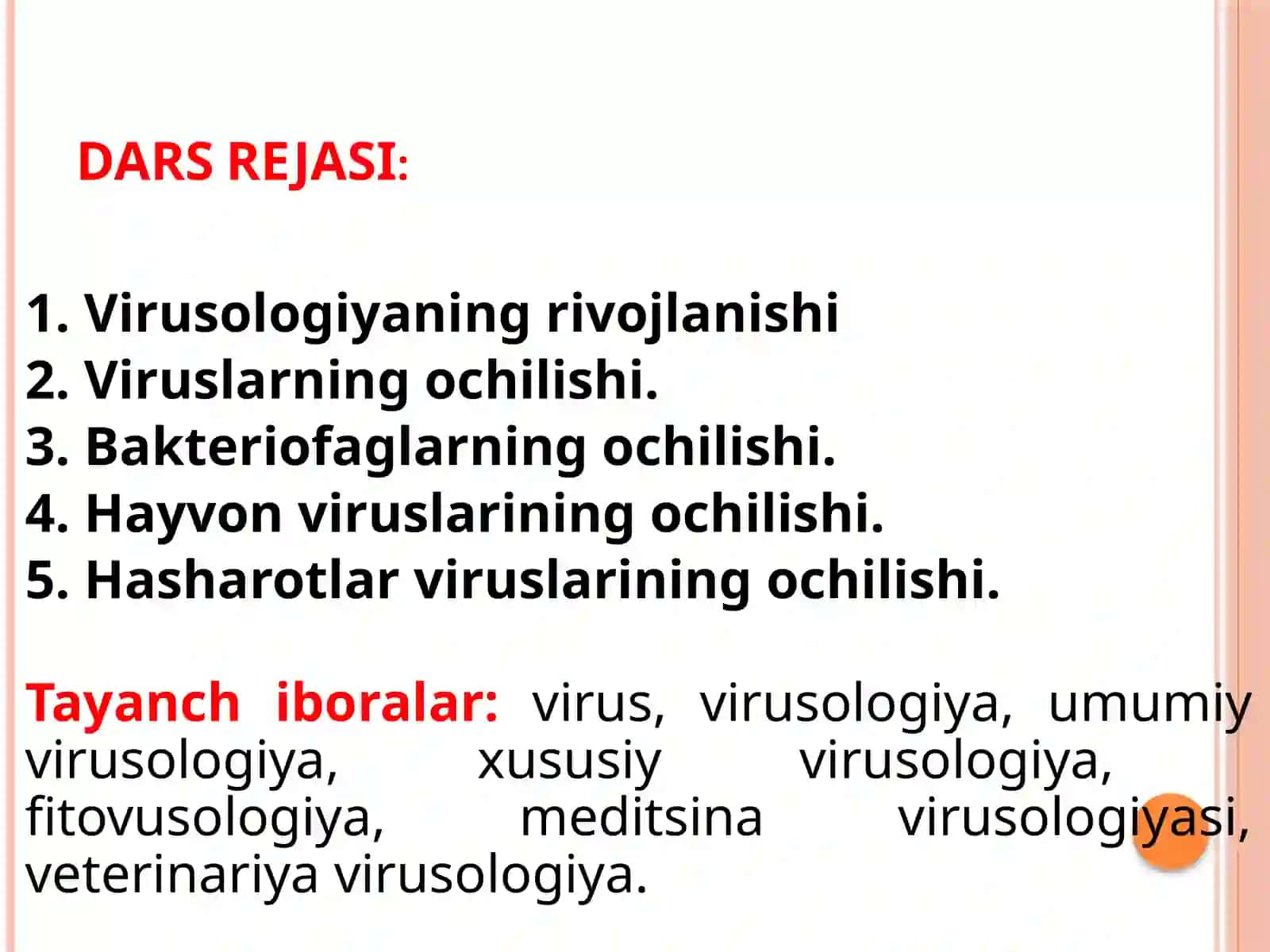 Virusologiyaning rivojlanish tarixi 2