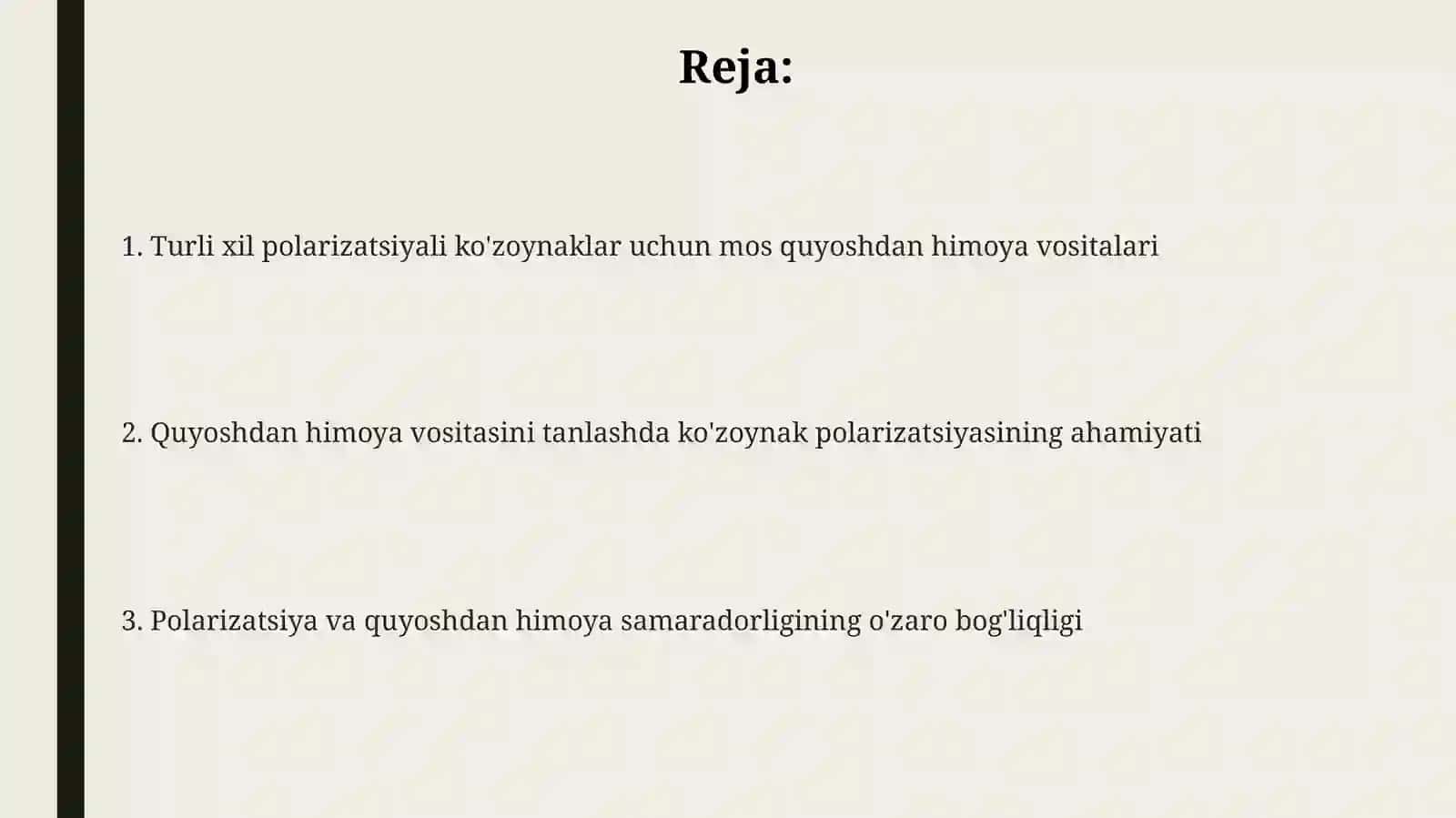 Quyoshdan himoya vositalari 2