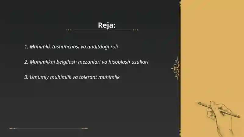Moliyaviy hisobot auditida muhimlik va risk 2