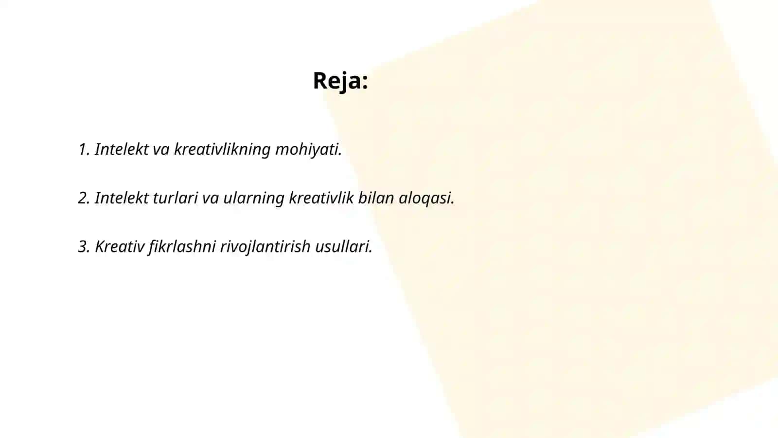 Intelekt va kreativlik 2