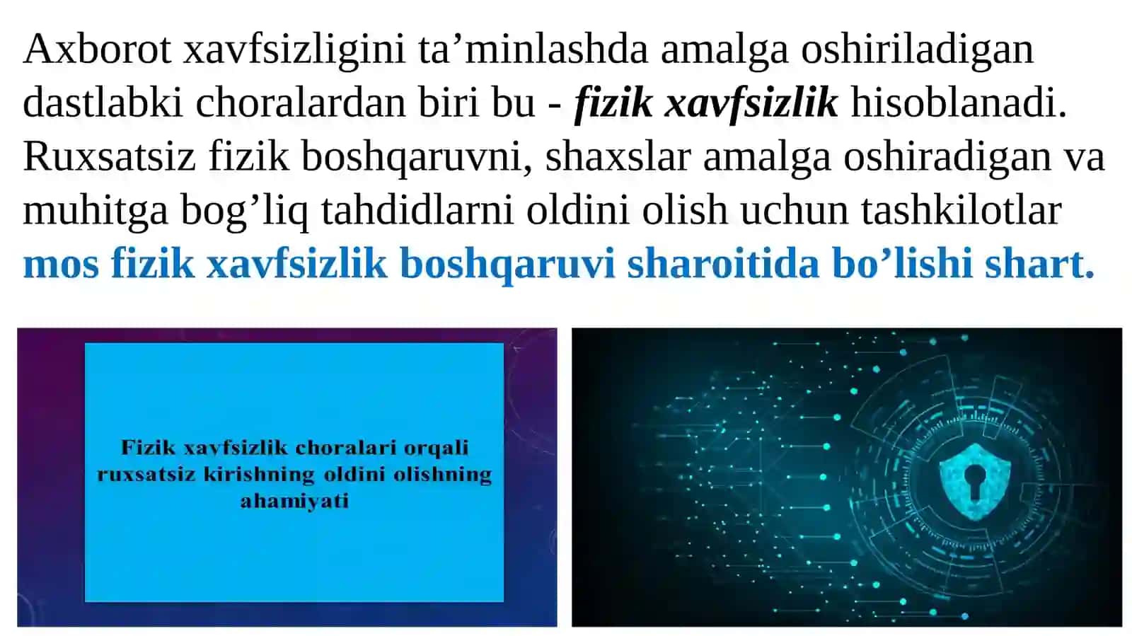 Fizik va himoya 2