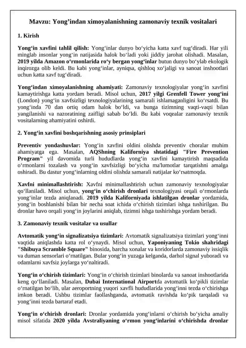 Yong’indan ximoyalanishning zamonaviy texnik vositalari 2