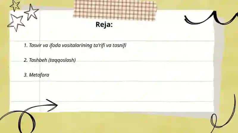 Tasvir va ifoda vositalari 2