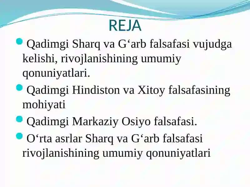 Sharq falsafasi 2