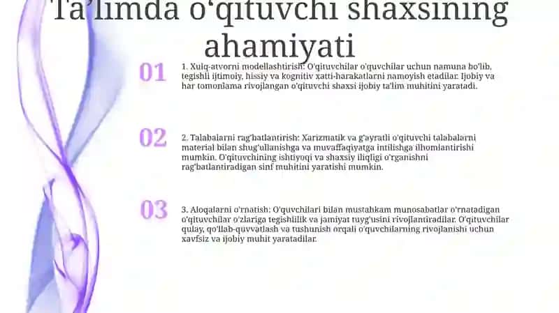 Pedagog Shaxsi Va Unga Qo'Yiladigan Talablar 2