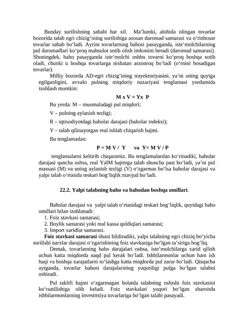 Yalpi talab - yalpi taklif modeli 2