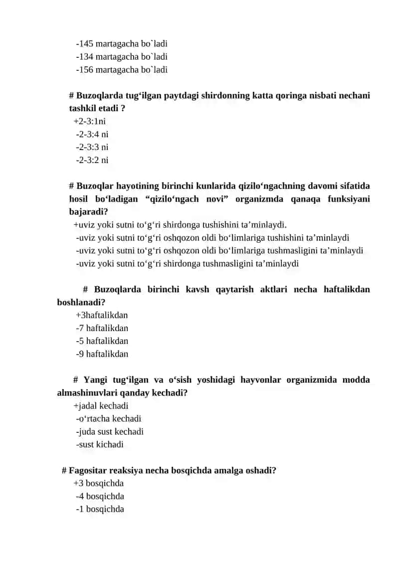 M.I.Nemchenkov buzoqlarning rivojlanishi 2