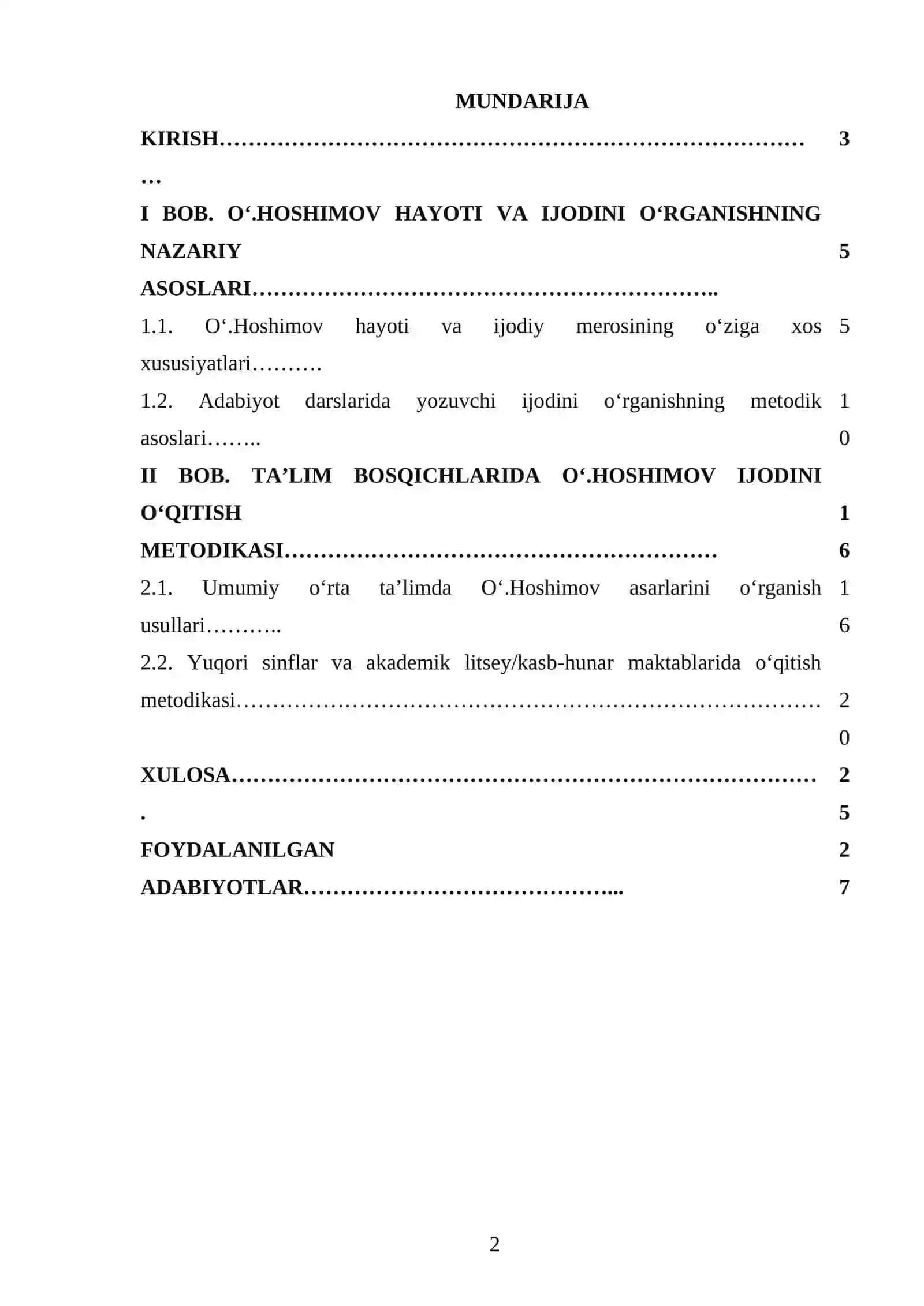 Ta’lim bosqchilarida Oʻ.Hoshimov hayoti va ijodini oʻrganish usullari 2