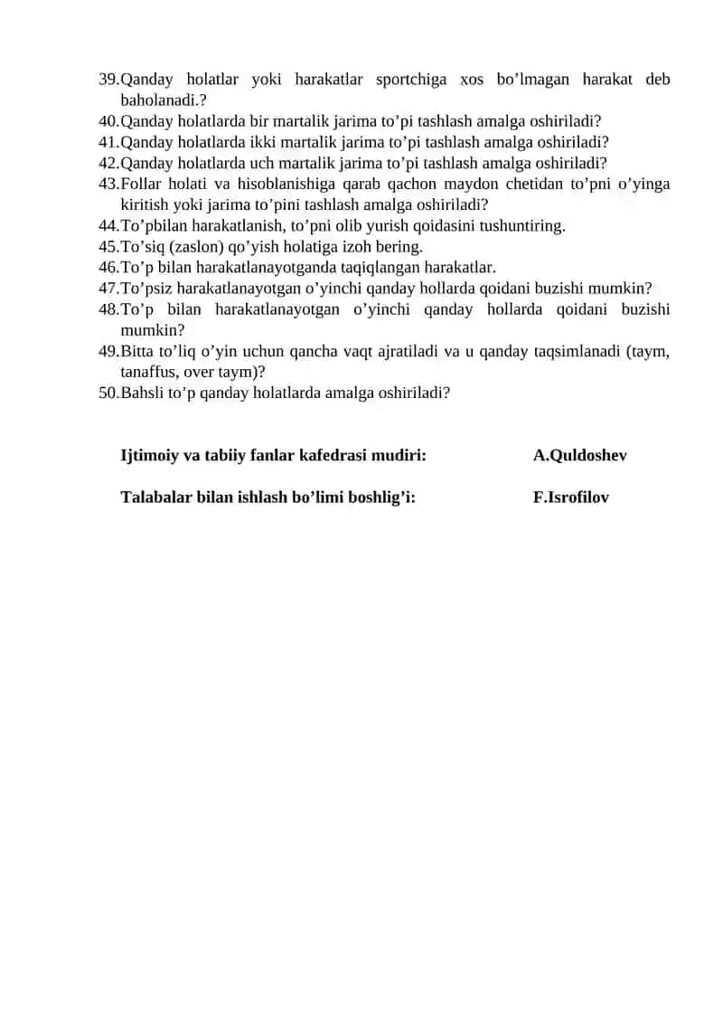 Basketboldagi asosiy texnikalarni o’qitish 2